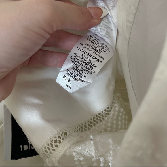 ACLER Basque Ruffle Top - Ivory - Picture 8 of 12